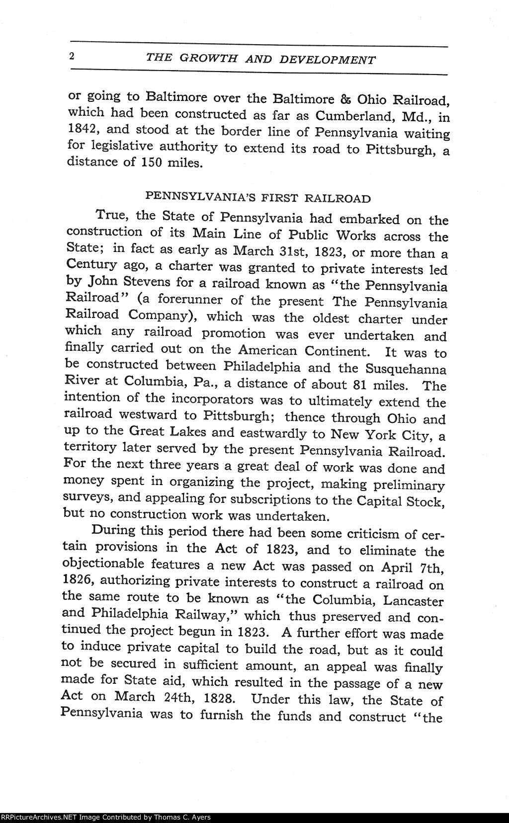 PRR's Growth & Development, Page 2, 1927